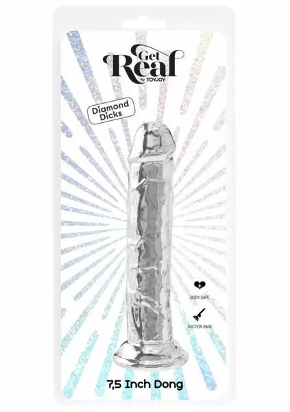 TOYJOY Get Real Clear Dong TPE 19 cm Transparent Model