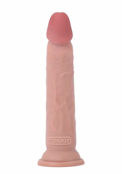 TOYJOY Deluxe Dual Density Dong TPE 21 cm - Supreme Vital Skin, Suction Base