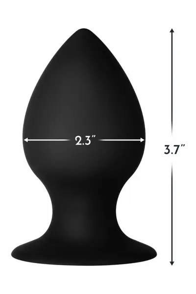 FORTO F-98 Cone Medium Black Premium Silicone Plug with Suction Base