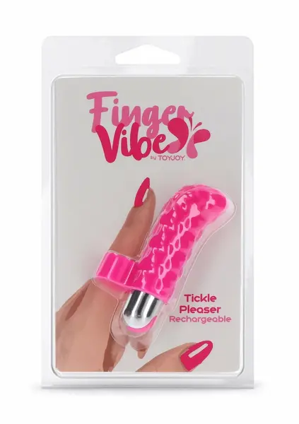 ToyJoy Tickle Pleaser Rechargeable Mini Silicone Finger Massager 7 Modes