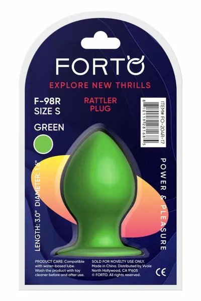 FORTO F-98R Rattler Cone Small Green Premium Silicone Plug