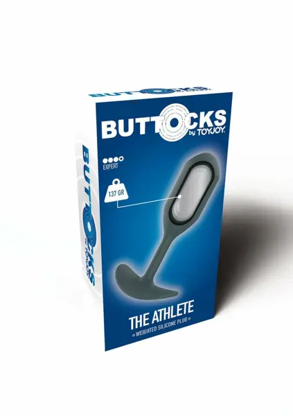 ToyJoy The Athlete Silicone Weighted Plug 12cm 230g Black