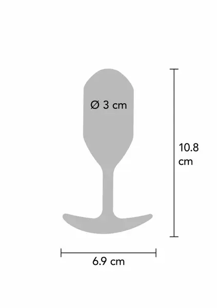 ToyJoy The Player Silicone Weighted Plug 106g Black 11cm