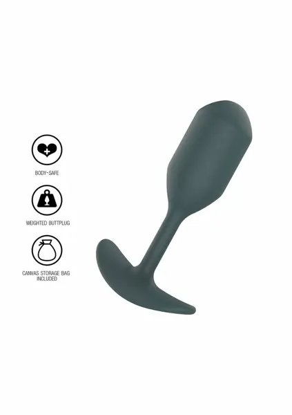 ToyJoy The Player Silicone Weighted Plug 106g Black 11cm