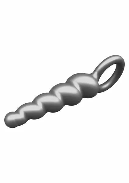 The Screw силиконов анален разширител с металически ефект, среден
