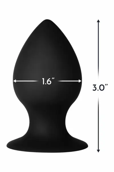FORTO F-98R Rattler Cone Small Black Premium Silicone Plug
