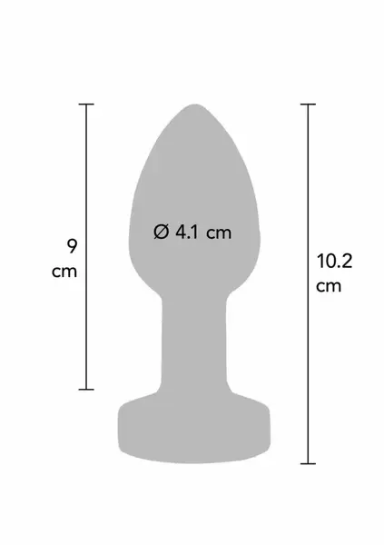TOYJOY The Glider Vibrating Plug Large Stainless Steel 7 Modes USB