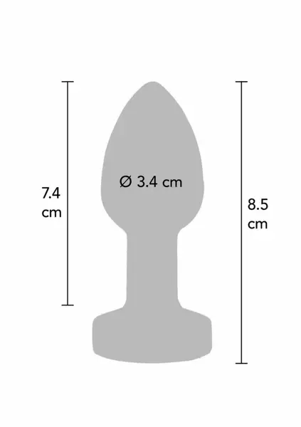 TOYJOY The Glider Vibrating Plug Medium Stainless Steel 7 Modes