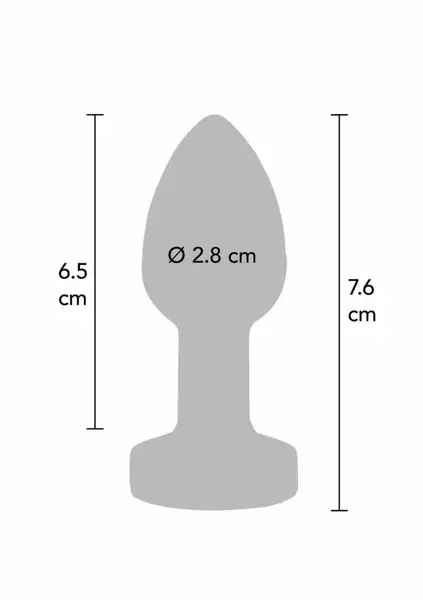 TOYJOY The Glider Vibrating Plug Small Stainless Steel 7 Modes USB