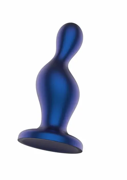 TOYJOY The Hitter Metal Blue Silicone Anal Plug - Tapered Base Design