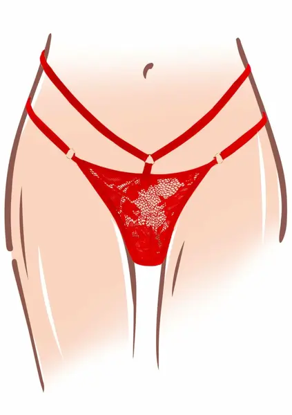 TOYJOY Divine Panty Vibrator Designer Edition Red Lace Set USB