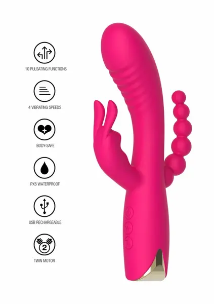 TOYJOY Aphrodite Triple Vibrator Designer Edition, Twin Motor System