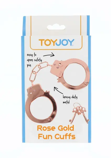 TOYJOY Metal Handcuffs Adjustable Steel Restraints Silver 8713221828453