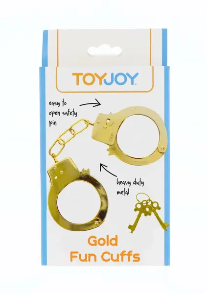 TOYJOY Metal Handcuffs Adjustable Silver Secure Lock System