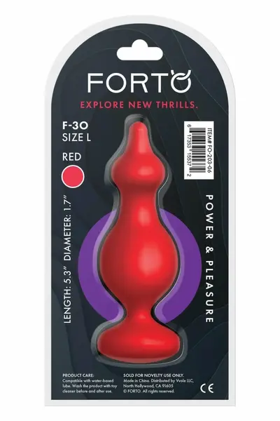 FORTO F-30 POINTER Large Red Silicone Bead System 100% Premium
