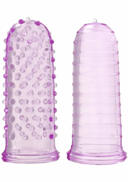 ToyJoy Sexy Finger Ticklers TPR Finger Sleeve with Textured Surface Clear