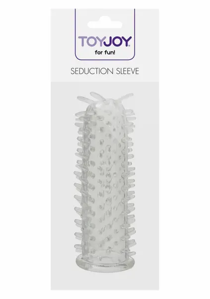 ToyJoy Seduction Sleeve TPR Textured Intimate Extension Transparent