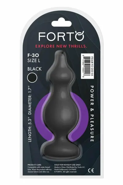 FORTO F-30 POINTER Large Black Premium Silicone Bead Model