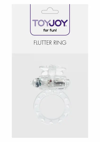 ToyJoy Flutter Ring Vibrating Silicone Intimate Ring - Adjustable Fit
