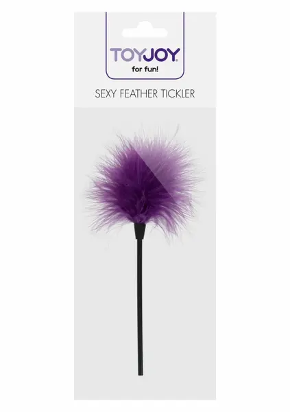 ToyJoy Sexy Feather Tickler Elegant Turkey Feather Sensual Accessory Black