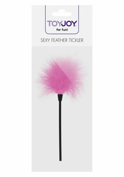 ToyJoy Sexy Feather Tickler Black - Elegant Sensual Feather Accessory