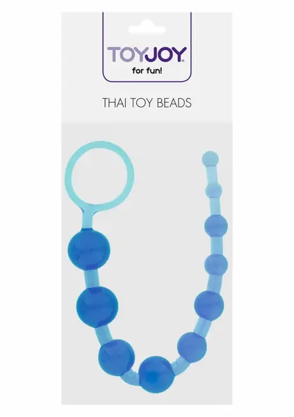 Thai Toy Beads гъвкави силиконови анални топчета, черни – модел 3