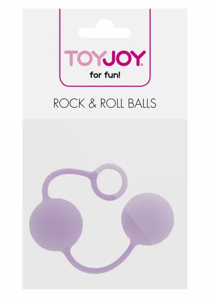 ToyJoy Rock & Roll Balls Silicone Weighted Exercise Balls Black