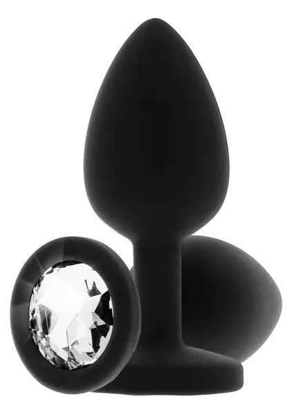 TOYJOY Diamond Booty Jewel Large Silicone Plug with Gemstone Accent