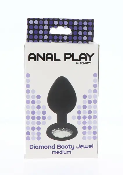 TOYJOY Diamond Booty Jewel Medium Silicone Plug with Gem Accent