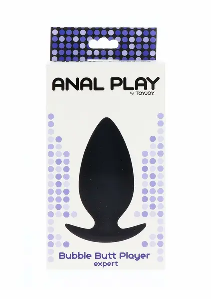 TOYJOY Bubble Butt Player Expert Silicone Plug - Advanced Size, Black