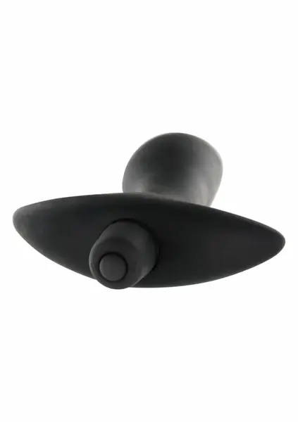 TOYJOY Private Dancer Silicone Vibrating Plug with Flared Base Black