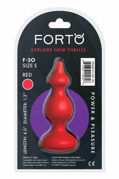 FORTO F-30 POINTER Small Red Premium Silicone Bead System