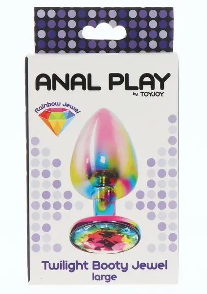 TOYJOY Twilight Booty Jewel Large Rainbow Aluminium Plug