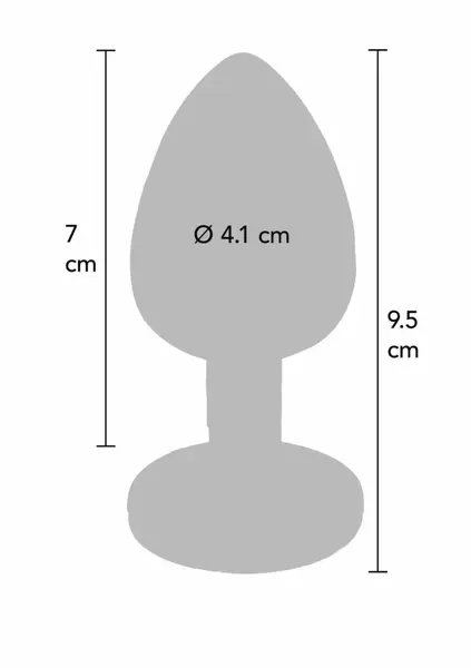 TOYJOY Twilight Booty Jewel Large Rainbow Aluminium Plug