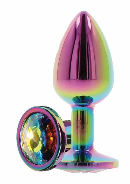 TOYJOY Twilight Booty Jewel Medium Aluminium Plug with Rainbow Gem