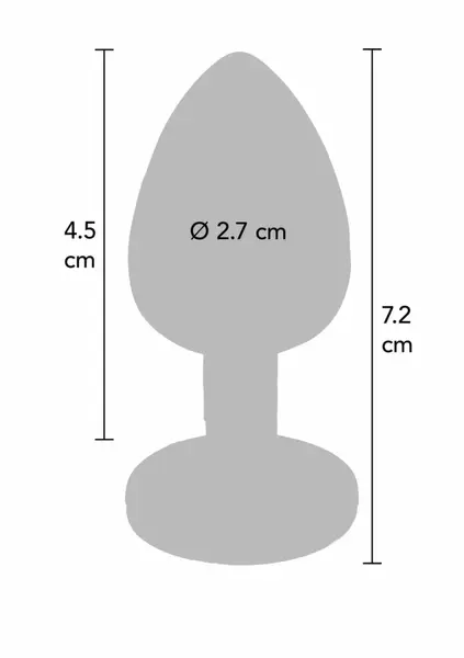 TOYJOY Twilight Booty Jewel Small Rainbow Aluminium Plug