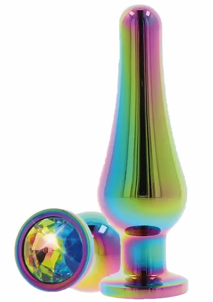 TOYJOY Twilight Bum Bijou Large Aluminium Plug with Rainbow Jewel