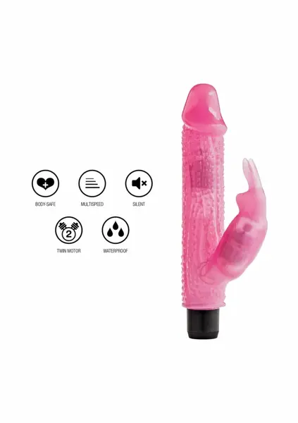 TOYJOY Crystal Dancer Rabbit Vibrator Transparent, Multi-Speed, 5 Functions