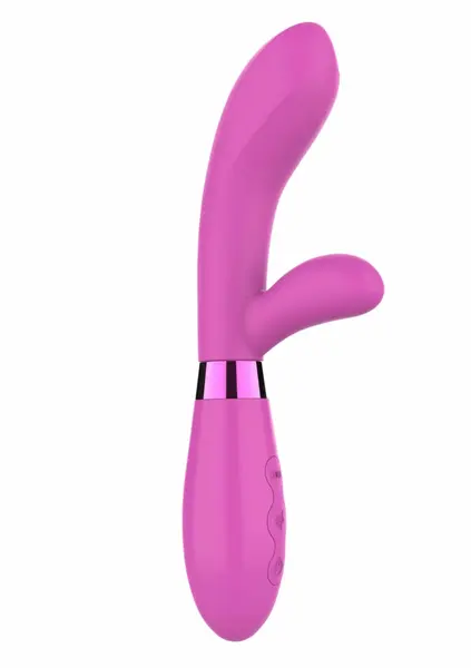 TOYJOY Jingle Fiesta Vibrator Silicone USB 7 Modes Pink
