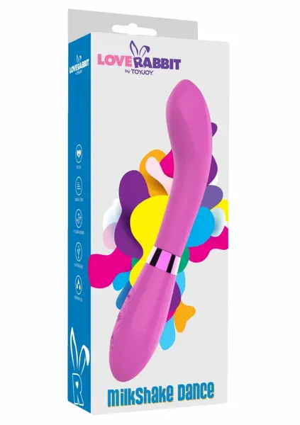 TOYJOY Milkshake Dance Vibrator Flexible Silicone USB Rechargeable Pink
