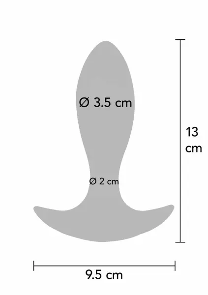 TOYJOY The Brave Vibrating Anal Plug Remote Control Silicone Black