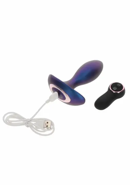 TOYJOY The Brave Vibrating Anal Plug Remote Control Silicone Black