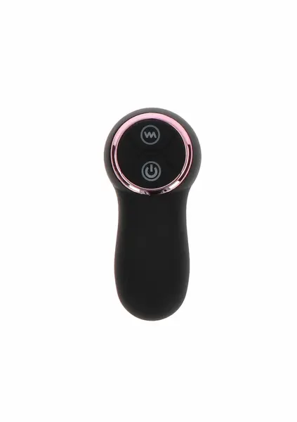TOYJOY The Brave Vibrating Anal Plug Remote Control Silicone Black