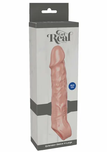 TOYJOY Get Real Extension Sleeve XL TPE 22.5 cm Transparent