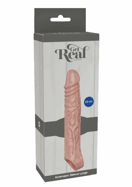 TOYJOY Get Real Extension Sleeve TPE Large 19 cm - Flexible Enhancer