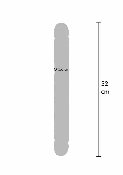 TOYJOY Get Real Double Dong PVC 32 cm - Dual-Ended Flexible Model