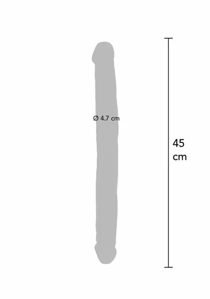 TOYJOY Get Real Double Dong PVC 45 cm Flexible Dual-Ended Model