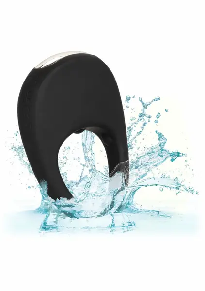 CalExotics Silicone Rechargeable Pleasure Ring 12-Function Black