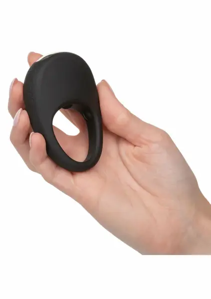 CalExotics Silicone Rechargeable Pleasure Ring 12-Function Black