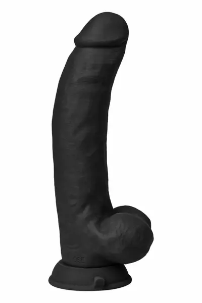 SHAFT Vibrating Model C 9.5 Inch Black FlexiSkin™ Silicone, Remote Control